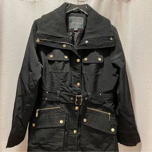 Black and Gold Winter Coat